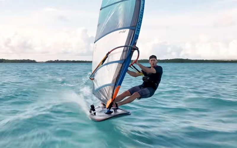 Cheap Freeride Sail with expensive Race Board? - Nico Prien