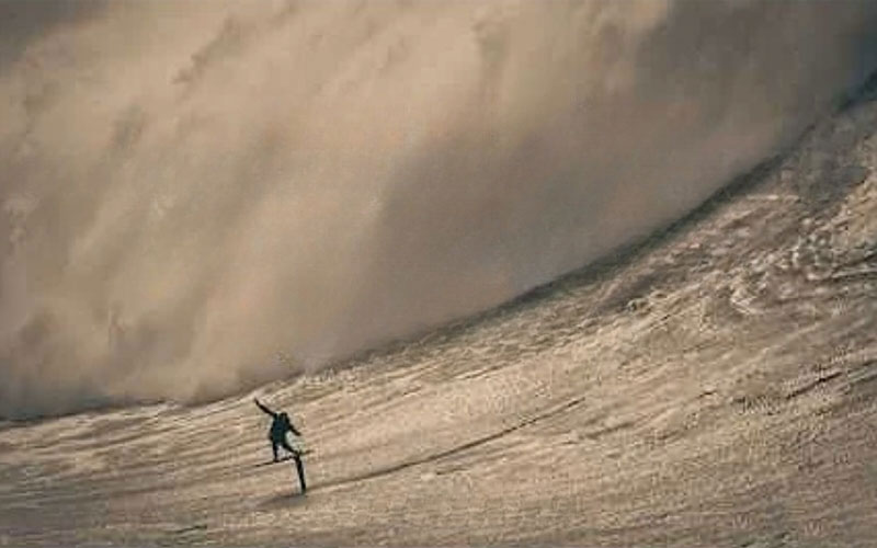 Wedding Cake Island Big Wave Tow Foil - Josh Ku